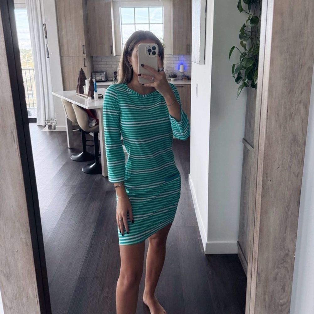 Cabana Life Teal Waterproof/UV Dress (XS)